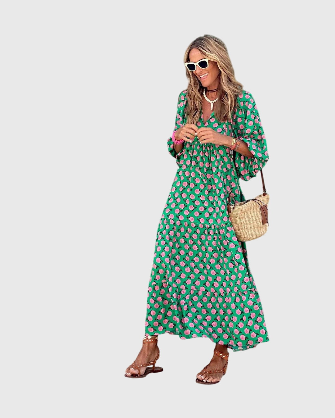 Bohemian Long Flowy Dress