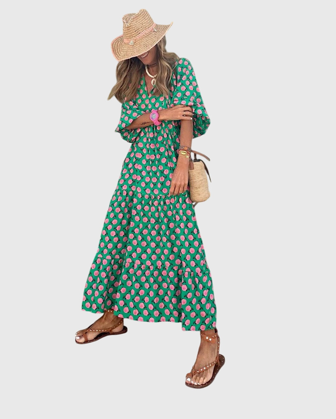 Bohemian Long Flowy Dress