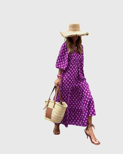 Bohemian Long Flowy Dress