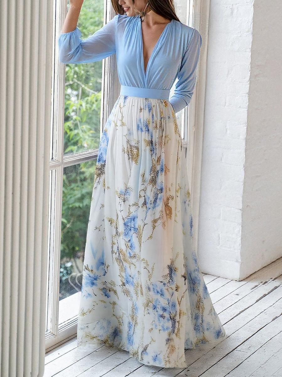 Beautiful Flower Long Dress