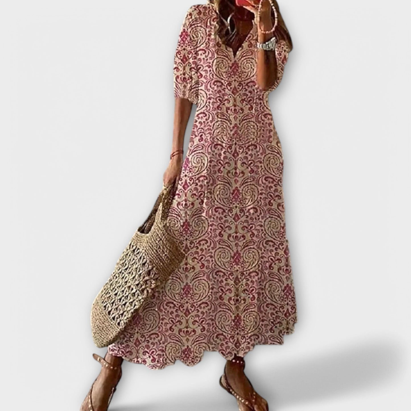 Bohemian Long Flowy Maxi Dress