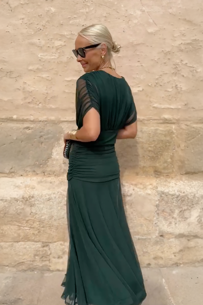 Beautiful V-neck Formal Evening Maxi Dress