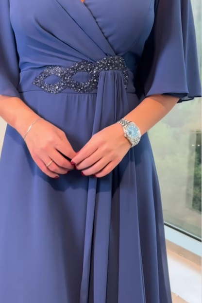Beautiful V-neck Long Maxi Dress