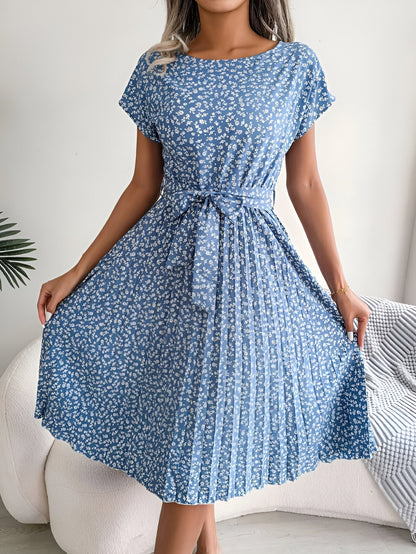 Beautiful Floral Ruffle Woman Dress