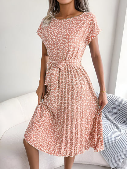 Beautiful Floral Ruffle Woman Dress