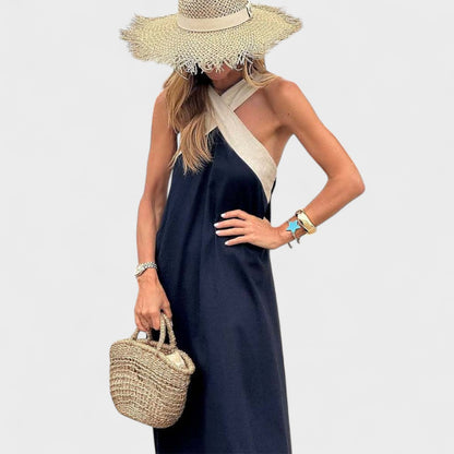 Beautiful V-Neck Long Evening Dress