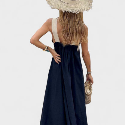 Beautiful V-Neck Long Evening Dress
