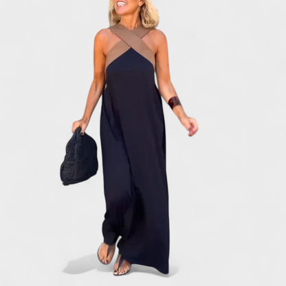 Beautiful V-Neck Long Evening Dress