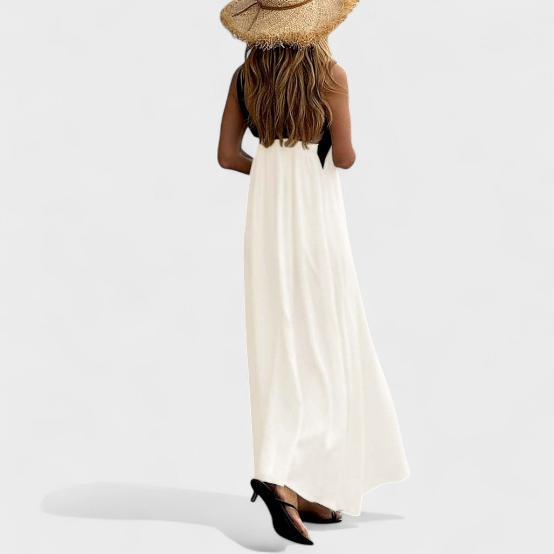 Beautiful V-Neck Long Evening Dress