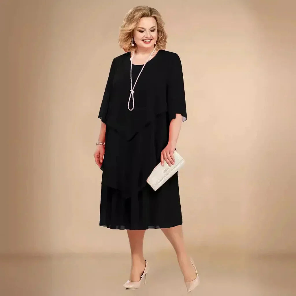 Beautiful Lightweight Chiffon Dress - Olytrend