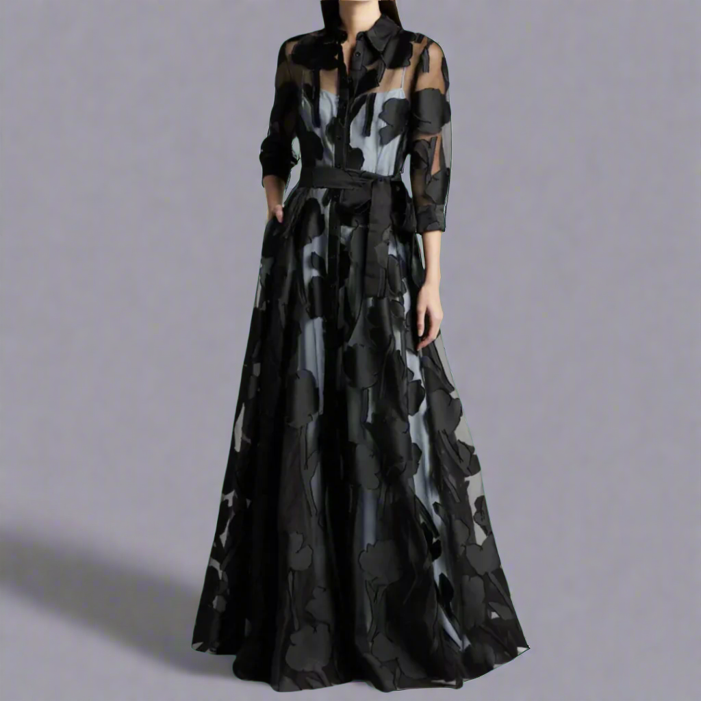 Beautiful Flowy Maxi Dress with Chic Style - Olytrend