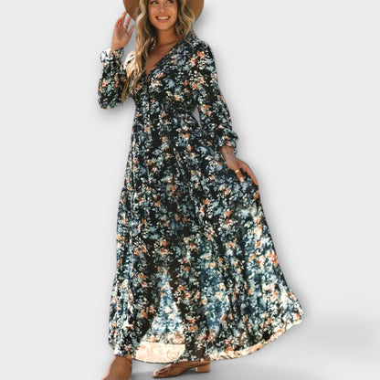Beautiful Floral Long Maxi Dress