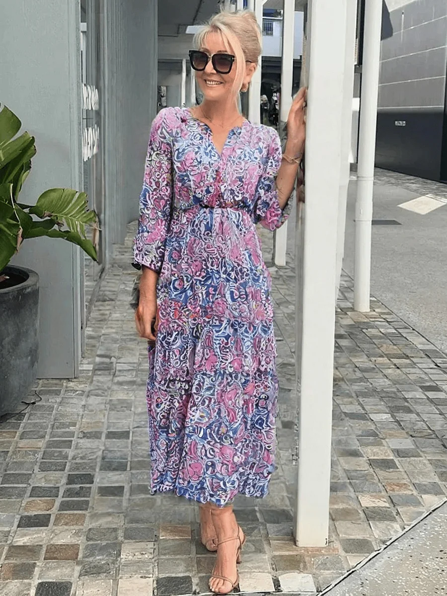 Bohemian Floral Summer Dress