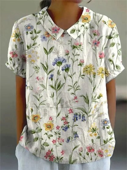 Beautiful Flower Pattern Blouse