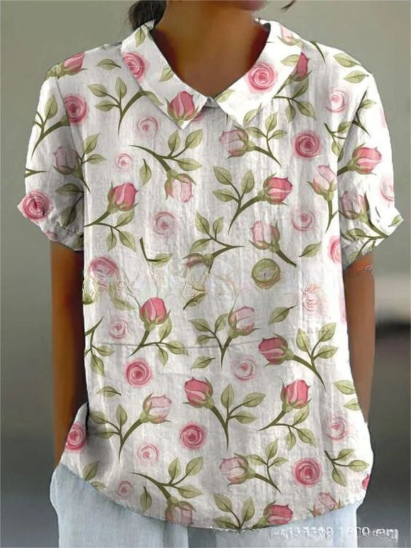 Beautiful Flower Pattern Blouse