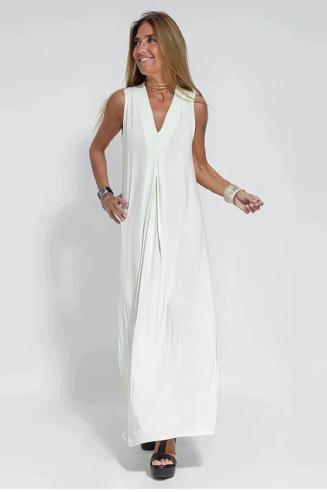 Beautiful Floor Length Dress with Matching Cardigan