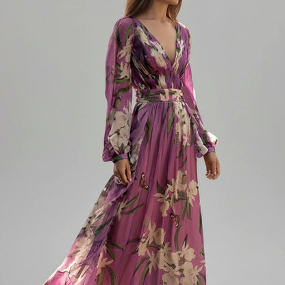 Beautiful Women's Floral Floor Length Dress