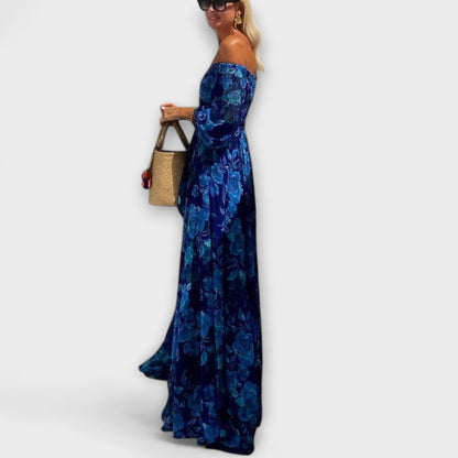 Boho Chic Smocked Maxi Dress for Summer Vacations