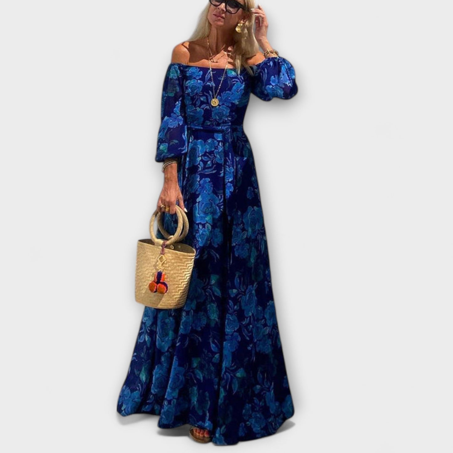 Boho Chic Smocked Maxi Dress for Summer Vacations