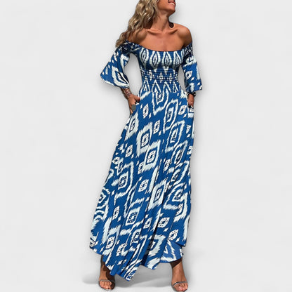 Beachy Floral Cold Shoulder Summer Dress