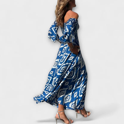 Beachy Floral Cold Shoulder Summer Dress