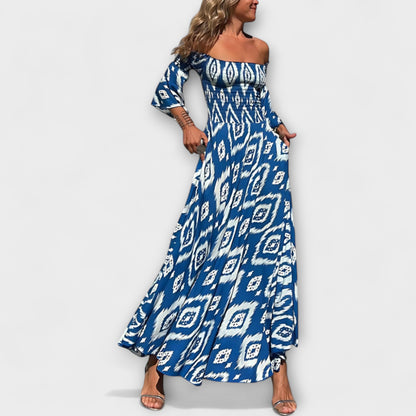 Beachy Floral Cold Shoulder Summer Dress