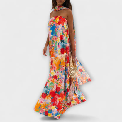 Beautiful Strapless Evening Maxi Dress for Women