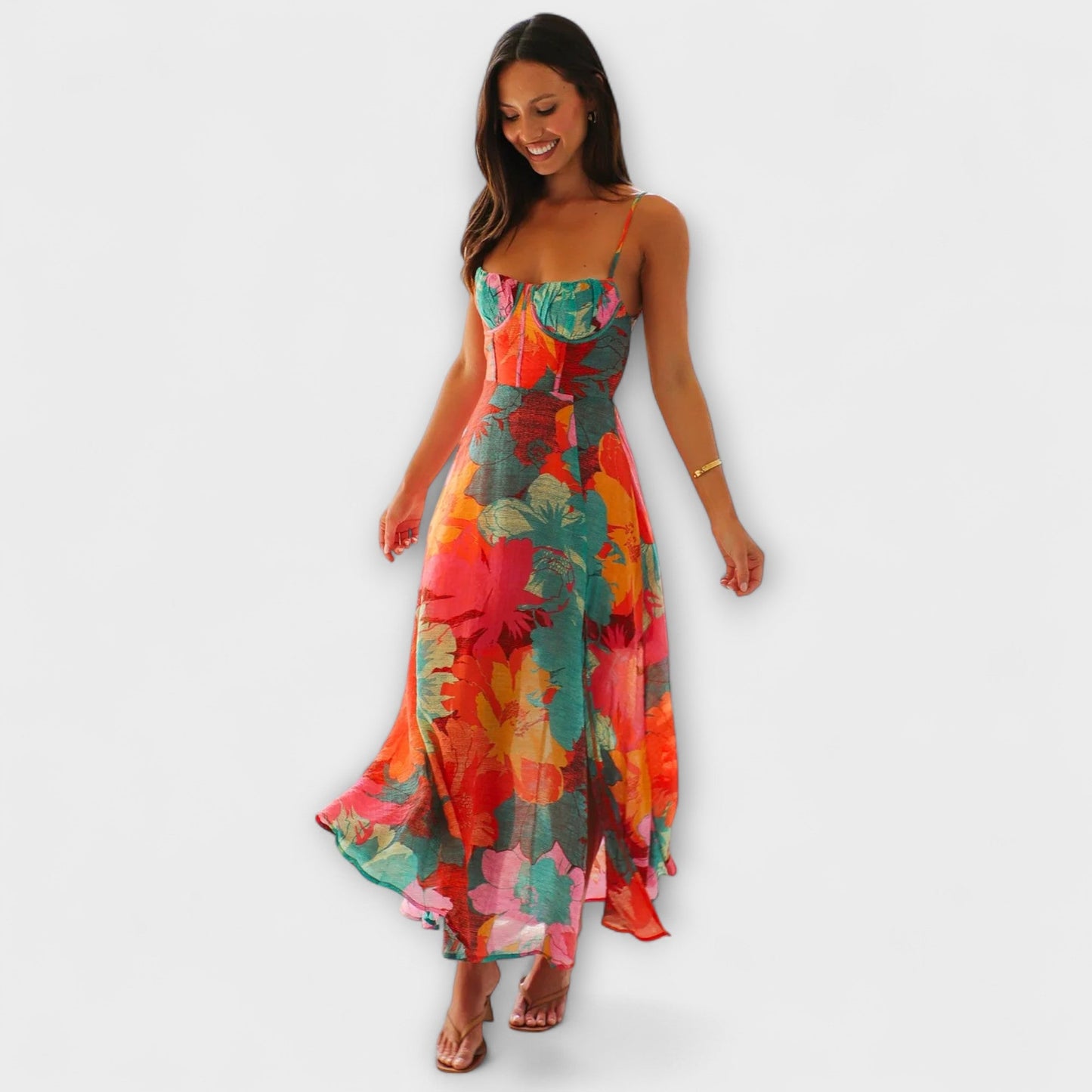 Beautiful Flower Party Dress for Ladies