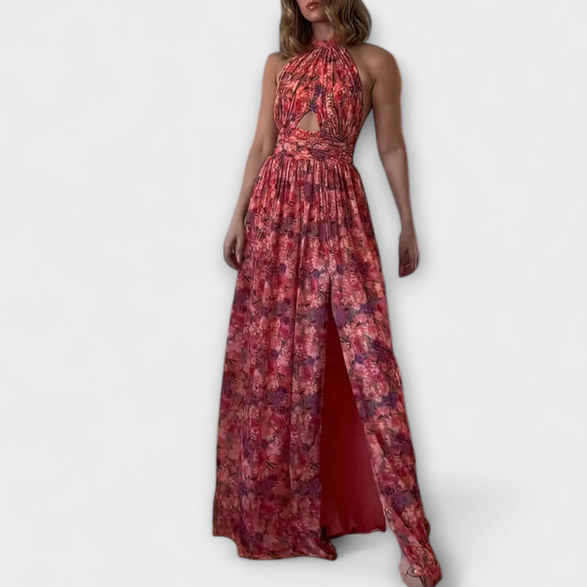Beautiful Floral Strapless Maxi Dress for Women - Nocini