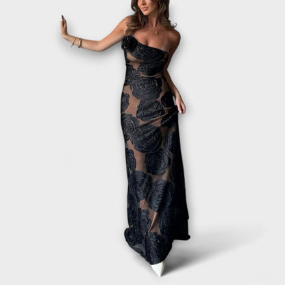 Beautiful Flower Long Dress for Summer Occasions - Nocini
