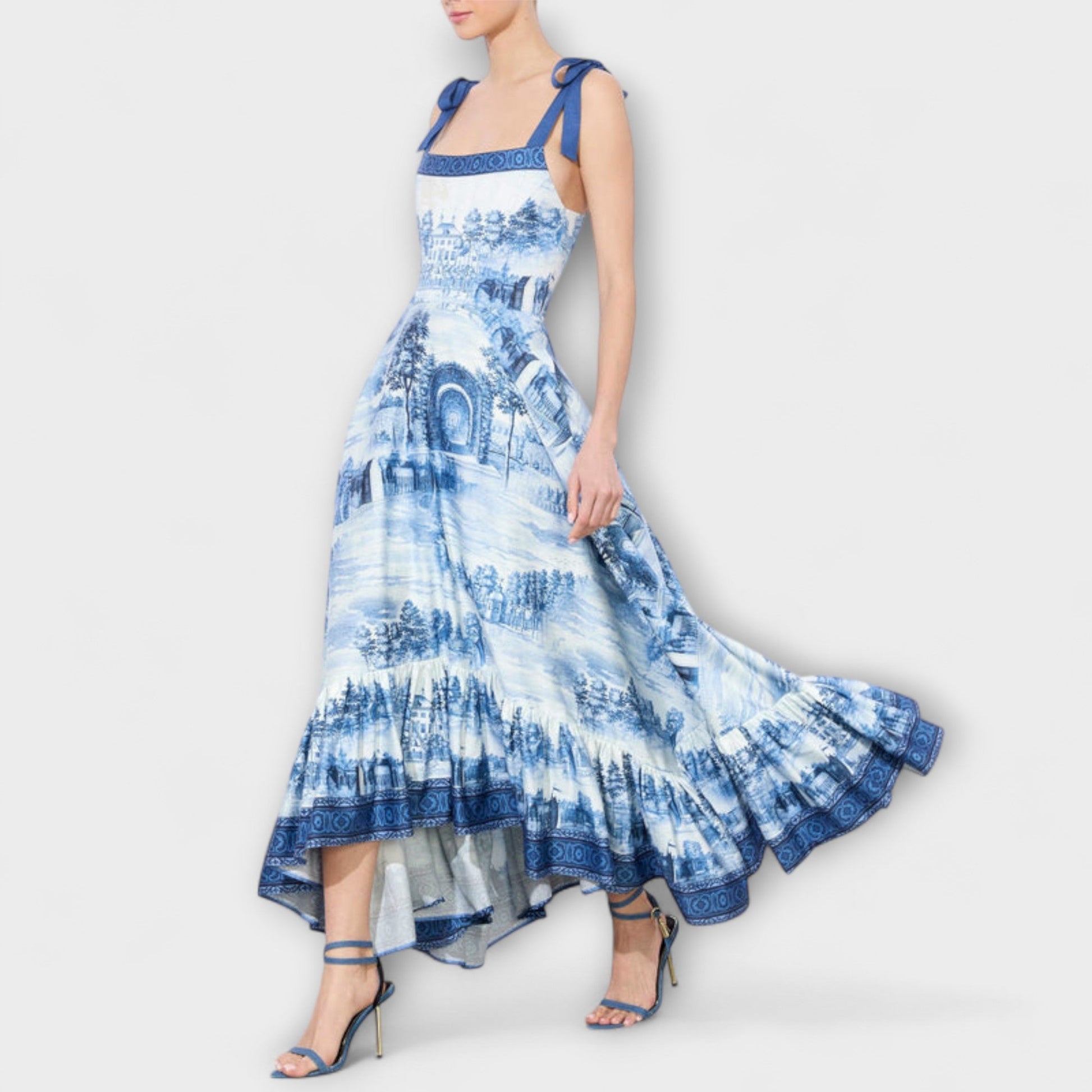 Beautiful Flower Long Dress for Women - Nocini