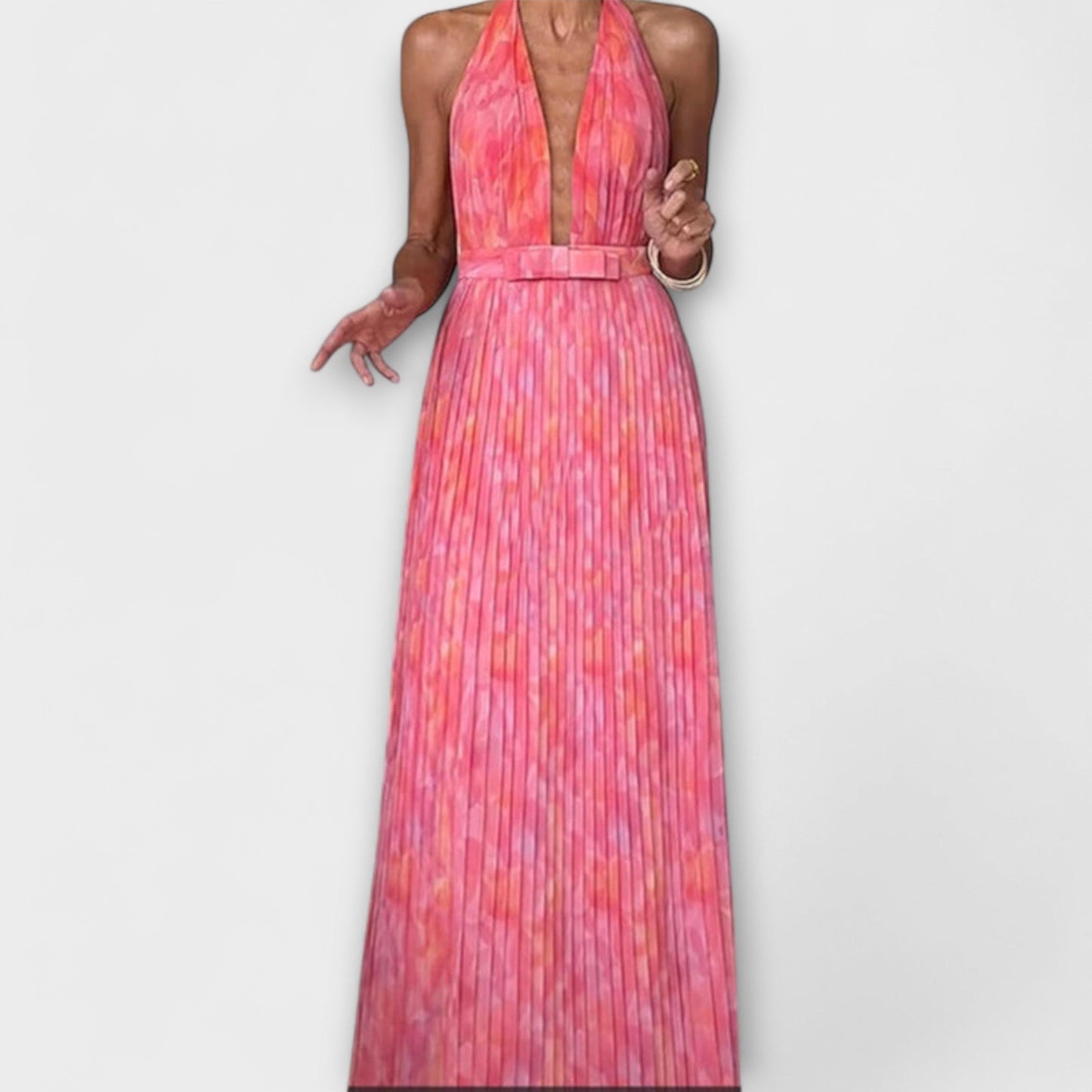 Beautiful Halter Neck Flowy Maxi Dress for Women