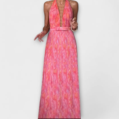 Beautiful Halter Neck Flowy Maxi Dress for Women