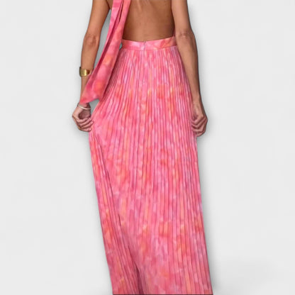 Beautiful Halter Neck Flowy Maxi Dress for Women