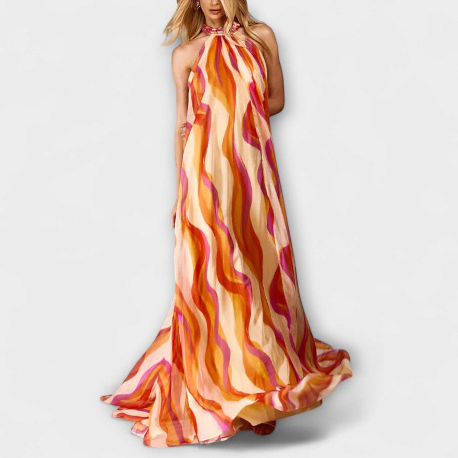 Boho Braided Long Summer Dress for Beach or Party - Nocini