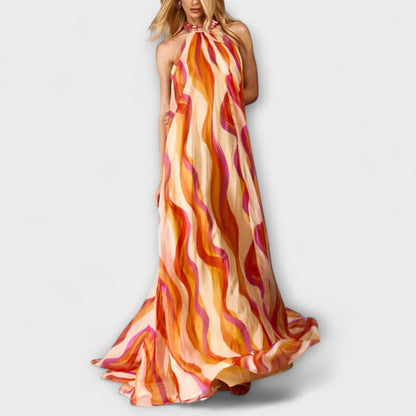 Boho Braided Long Summer Dress for Beach or Party - Nocini