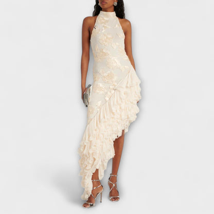 Beautiful Floral Long Evening Dress for Women - Nocini