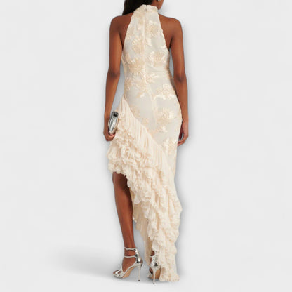 Beautiful Floral Long Evening Dress for Women