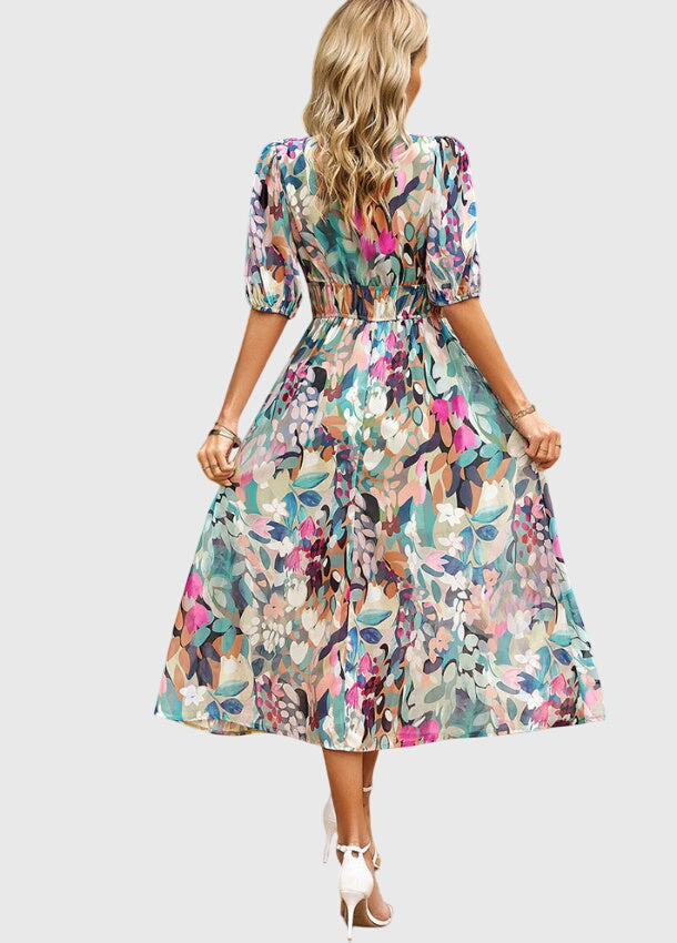 Beautiful Flower Knee Length Party Dress