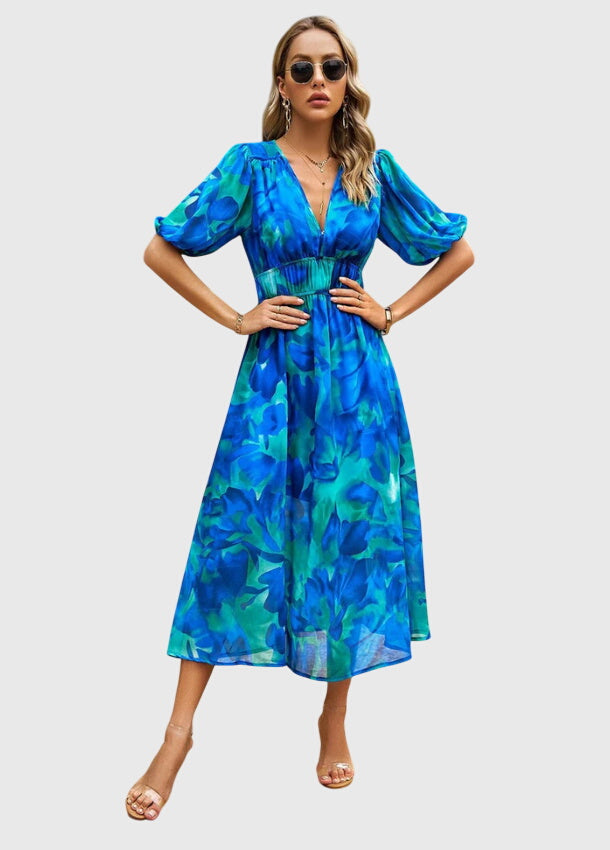 Beautiful Flower Knee Length Party Dress