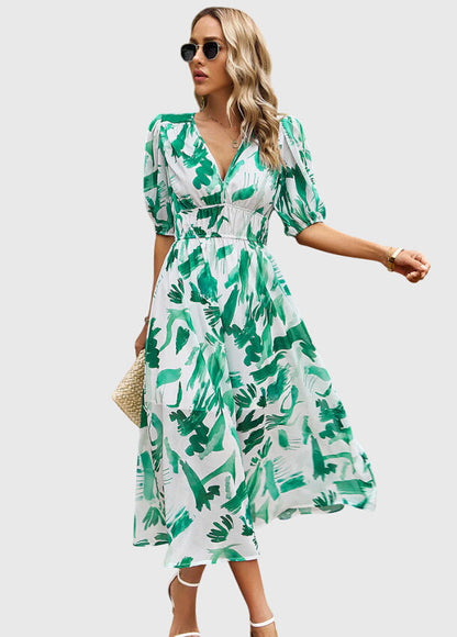 Beautiful Flower Knee Length Party Dress