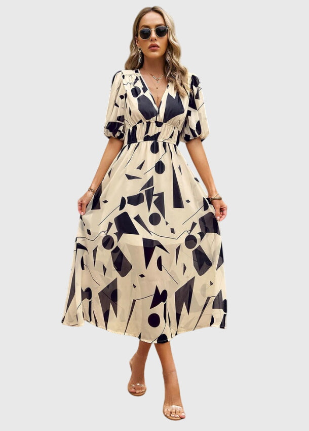 Beautiful Flower Knee Length Party Dress