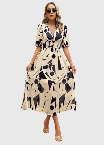 Beautiful Flower Knee Length Party Dress