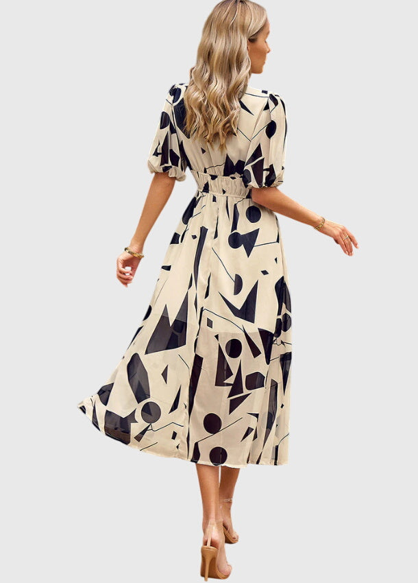 Beautiful Flower Knee Length Party Dress