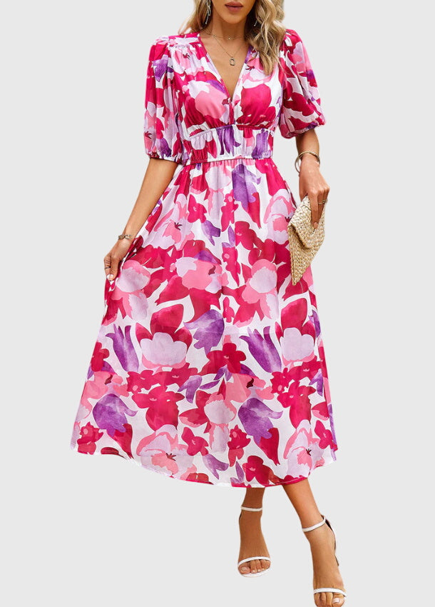 Beautiful Flower Knee Length Party Dress