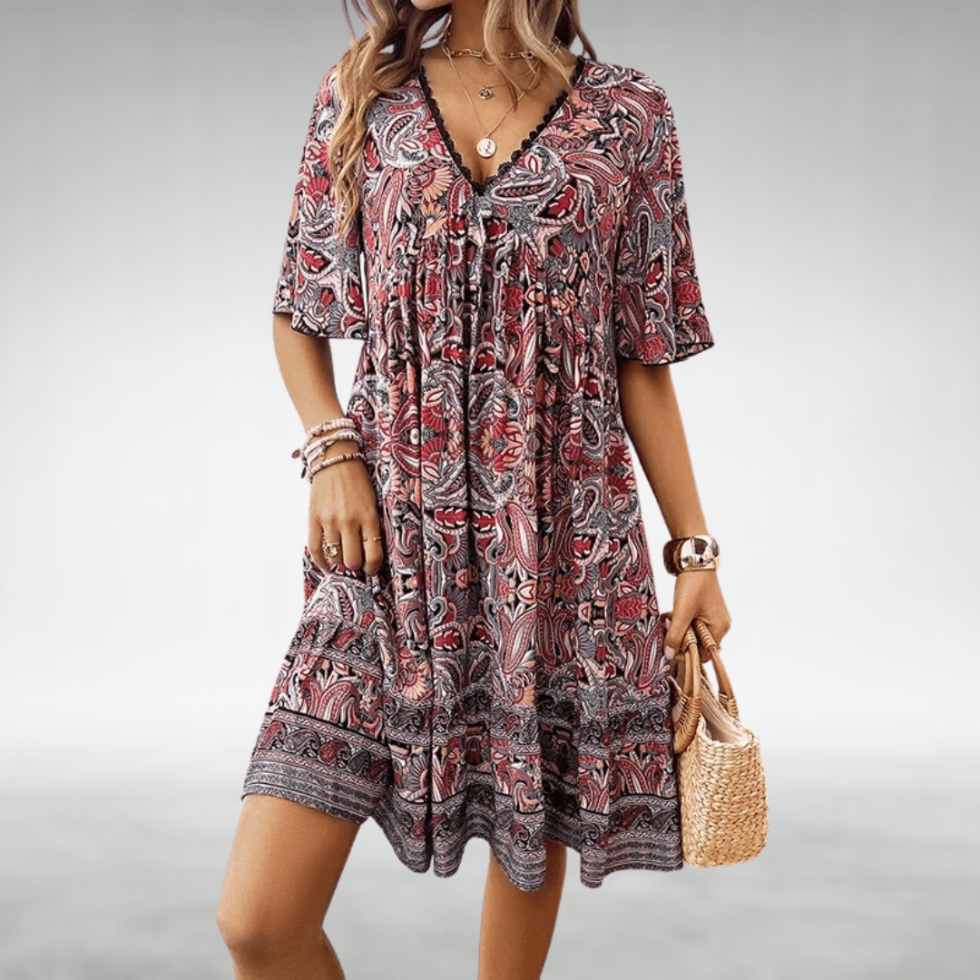 Boho Chic Cotton Sundress for Women