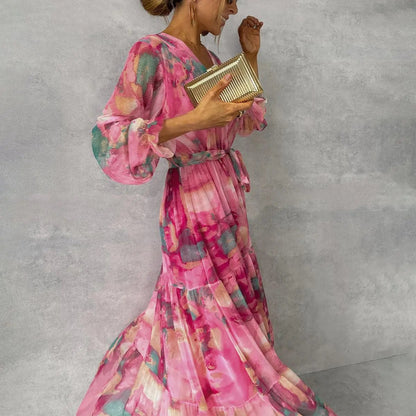 Beautiful Summer Dress for Women - Chic Floral Print - Nocini