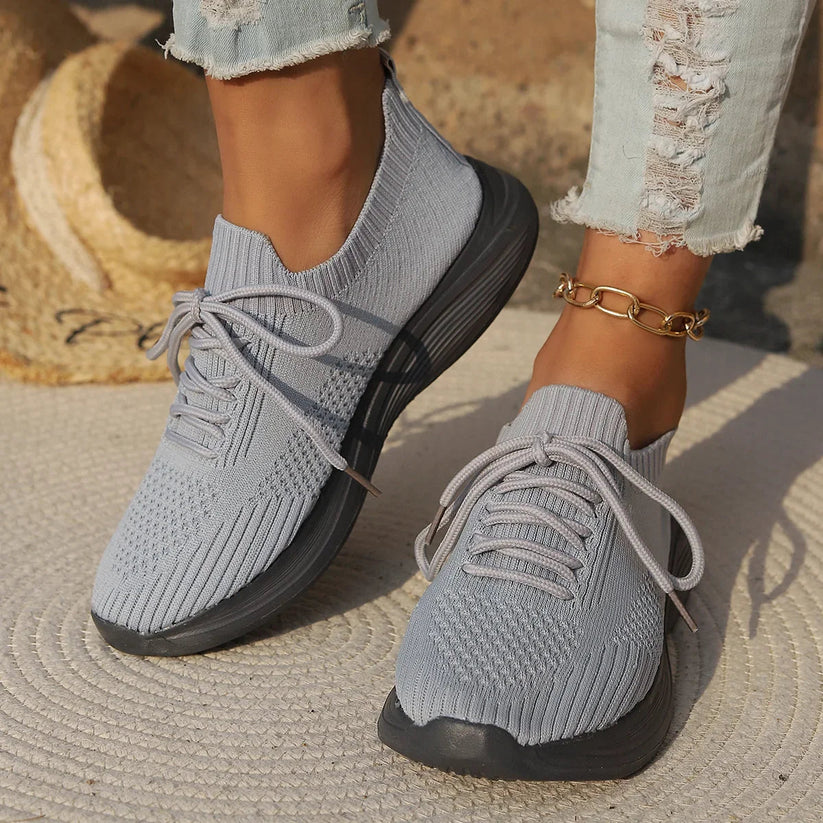 Breathable Knit Sneakers for Women – Lightweight & Casual Comfort Caliboot
