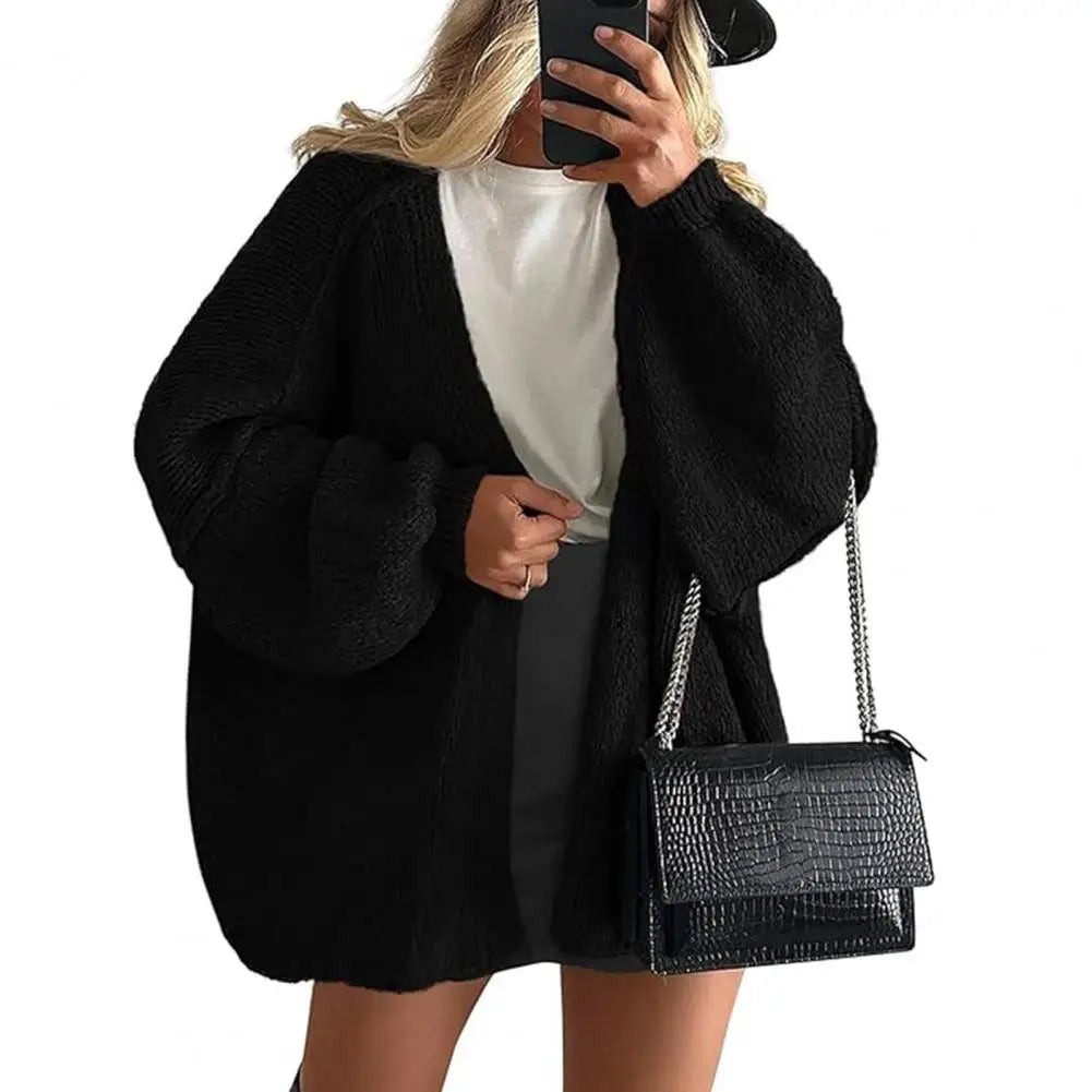 Big Soft Open Front Cardigan - Nocini