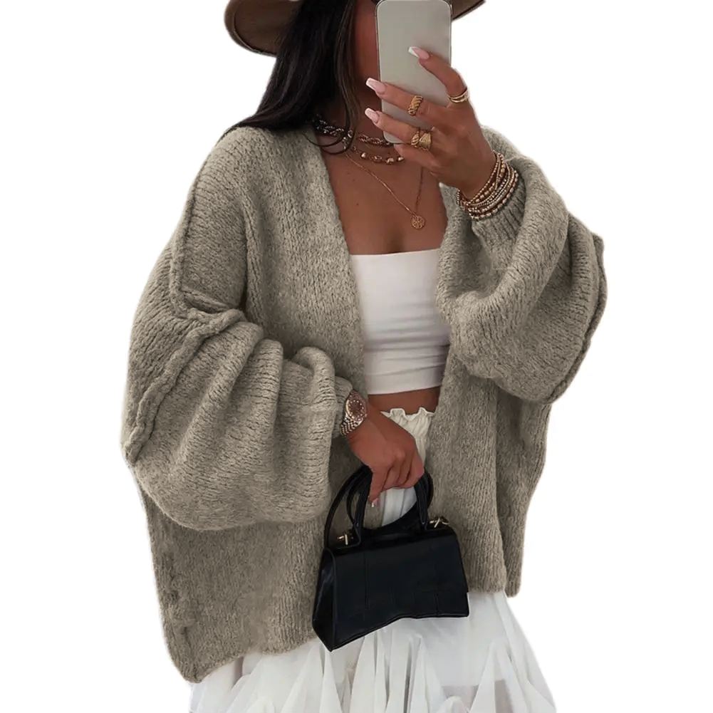 Big Soft Open Front Cardigan